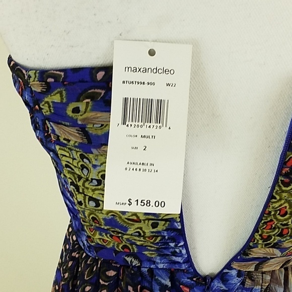 Max & Cleo~Sz 2~Multi High-Low Prom Dress NWT - Picture 5 of 10